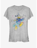 Disney Donald Duck Splatter Donald Girls T-Shirt