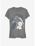 Frozen 2 Elsa Linocut Girls T-Shirt