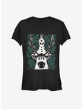 Frozen 2 Olaf Sven Leaves Girls T-Shirt