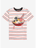 The Great Ramen Wave Stripe T-Shirt By Vincent Trinidad