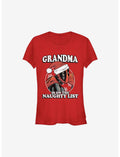 Marvel Deadpool Grandma Is On The Naughty List Holiday Girls T-Shirt