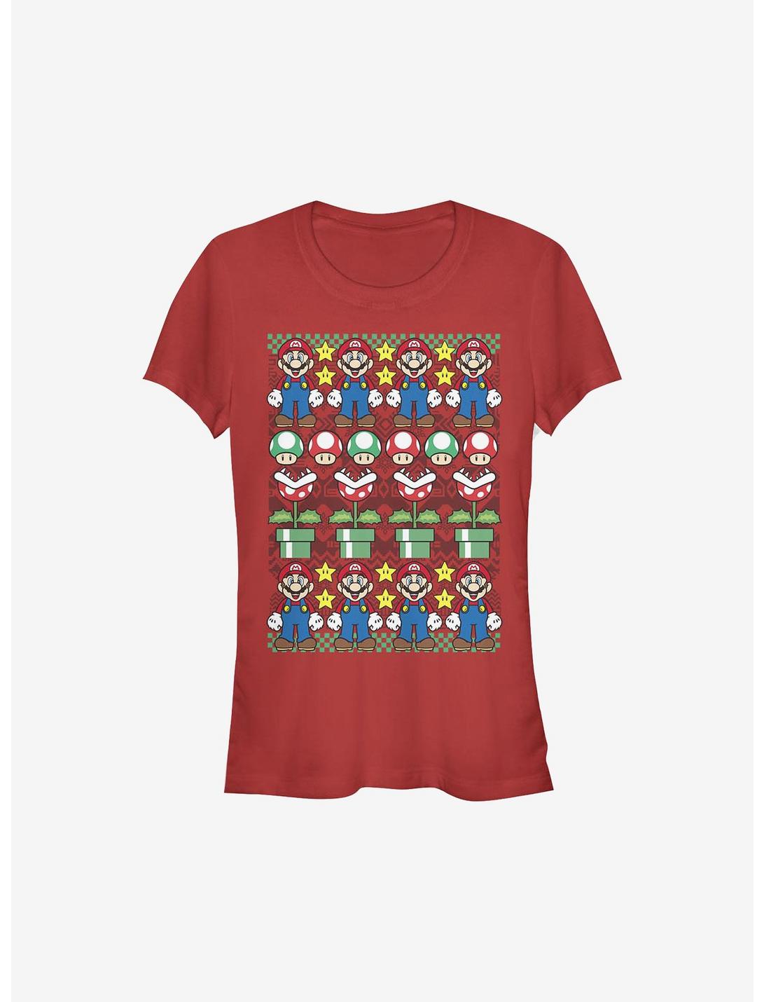 Super Mario Holiday Girls T-Shirt