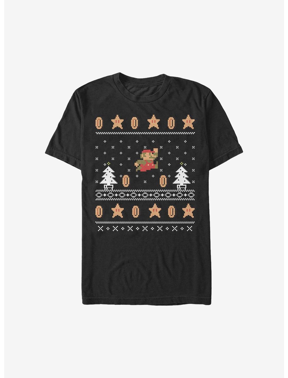 Super Mario Christmas Pattern Sweater T-Shirt