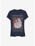 Disney Princesses Group Christmas Print Girls T-Shirt