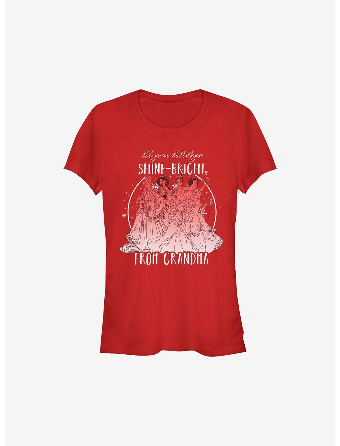 Disney Princesses Shine Bright From Grandma Girls T-Shirt