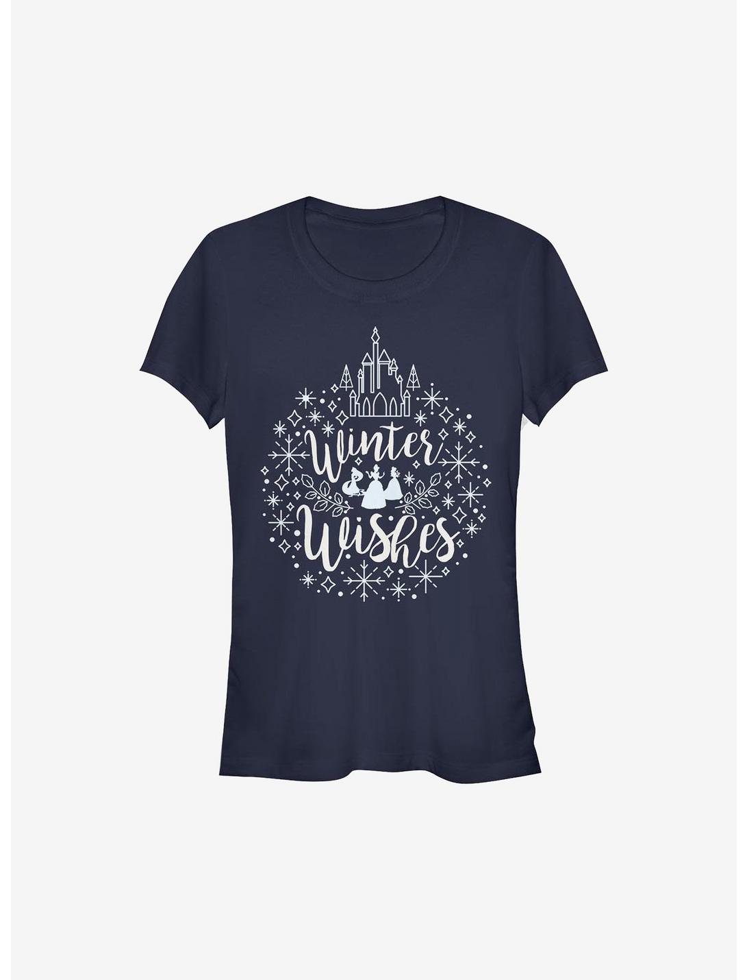 Disney Princesses Winter Wishes Holiday Girls T-Shirt