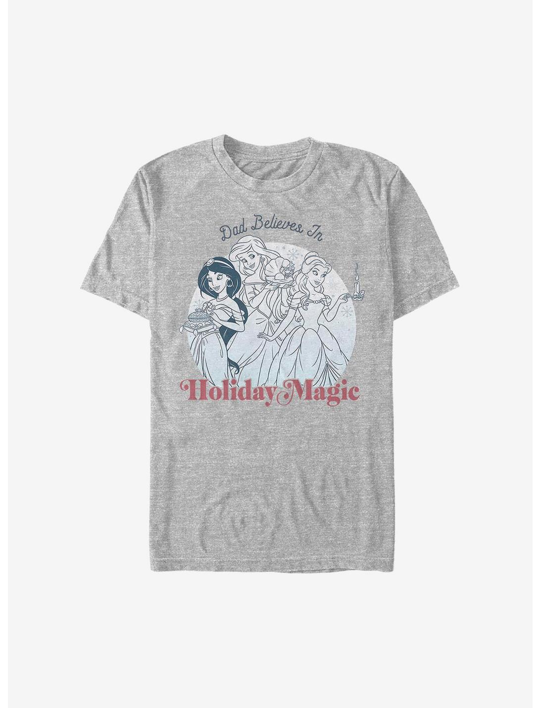 Disney Princesses Dad Believes In Holiday Magic T-Shirt