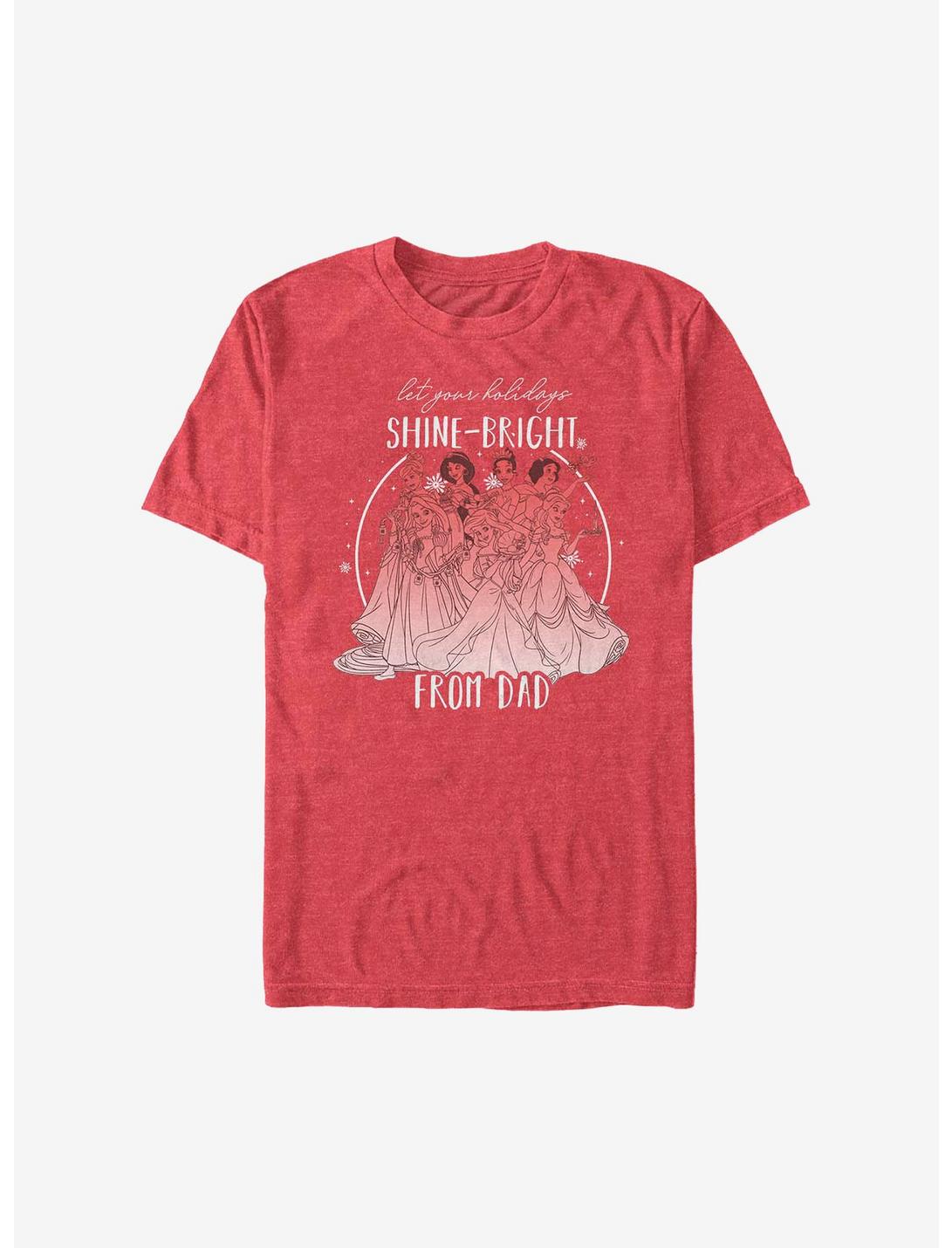 Disney Princesses Shine Bright From Dad Holiday T-Shirt