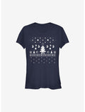 Super Mario White Christmas Girls T-Shirt