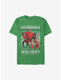 Disney Pixar The Incredibles Christmas Pattern T-Shirt