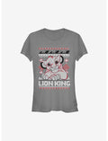 Disney The Lion King Simba Christmas Pattern Girls T-Shirt