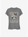 Disney Villains Naughty And Proud Holiday Girls T-Shirt