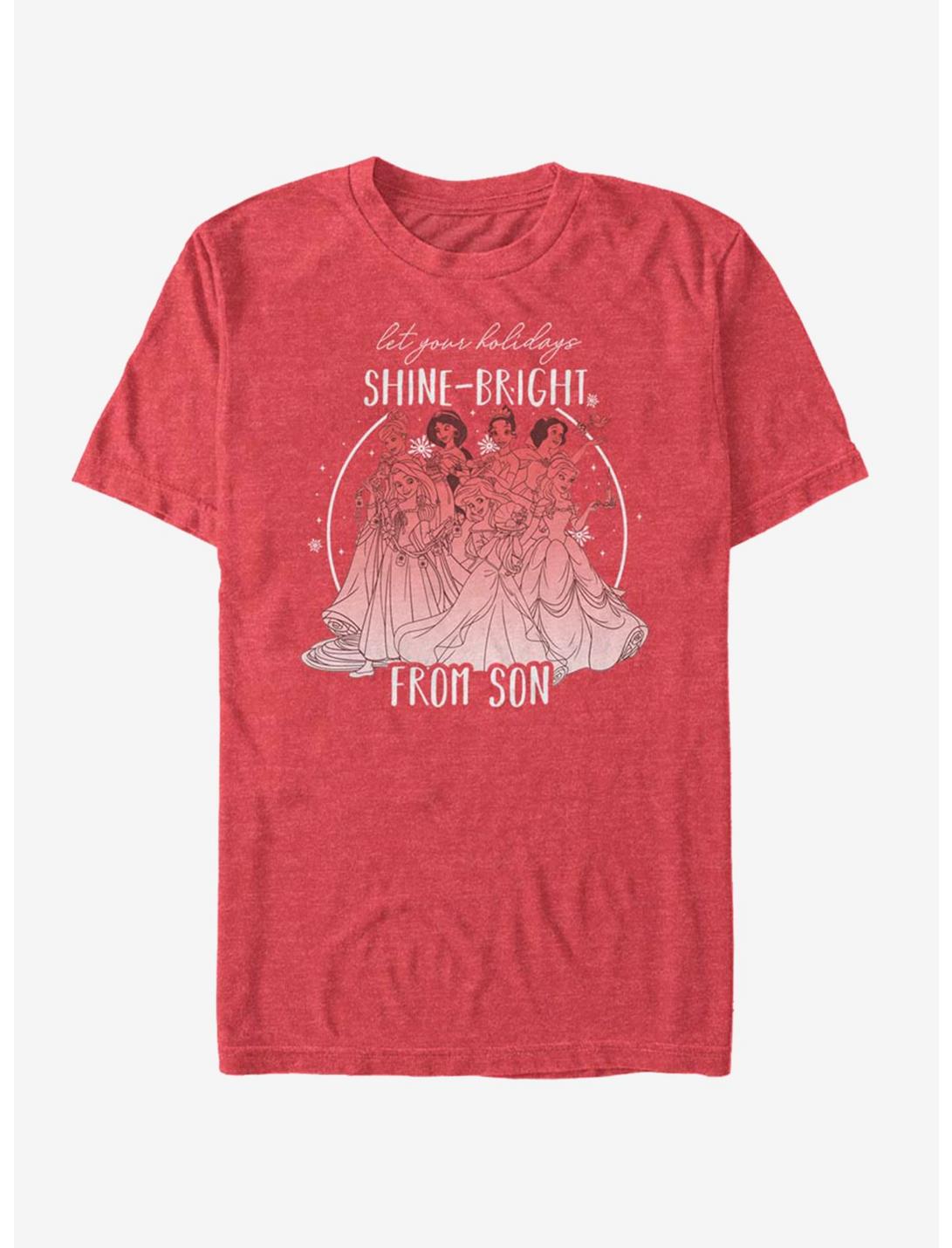 Disney Princesses Shine Bright Son Holiday T-Shirt
