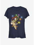Disney Toy Story Woody Christmas Light Lasso Girls T-Shirt