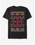 Marvel Deadpool Face Ugly Christmas T-Shirt