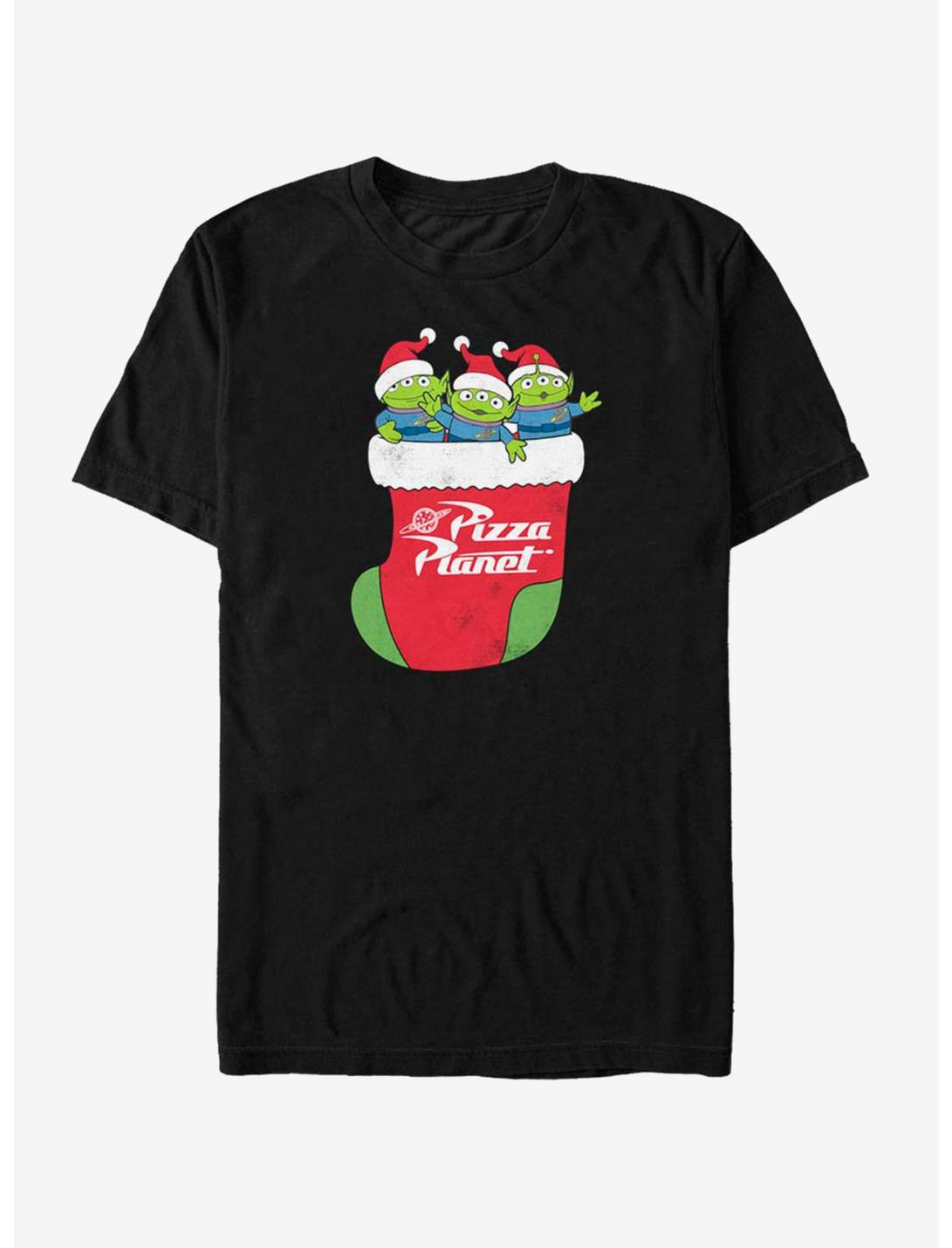 Disney Toy Story Pizza Planet Alien Christmas Stocking T-Shirt