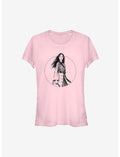 Disney Mulan Live Action Sketch Portrait Girls T-Shirt