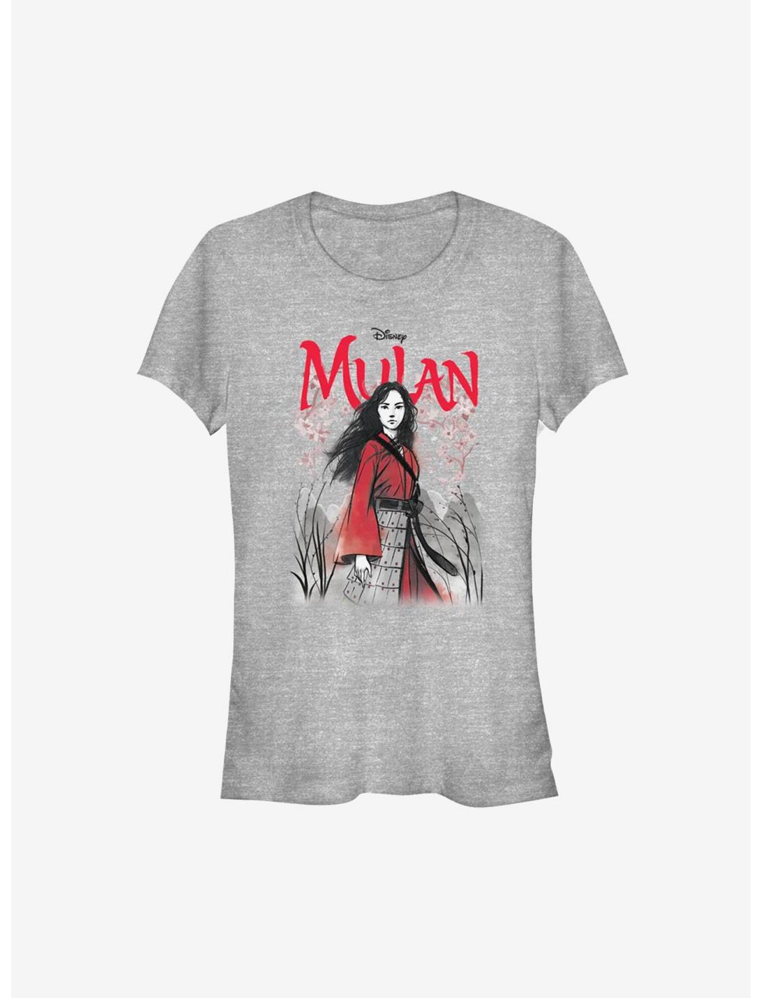 Disney Mulan Live Action Watercolor Title Poster Girls T-Shirt