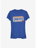 Disney Pixar Onward GWNIVER License Plate Girls T-Shirt