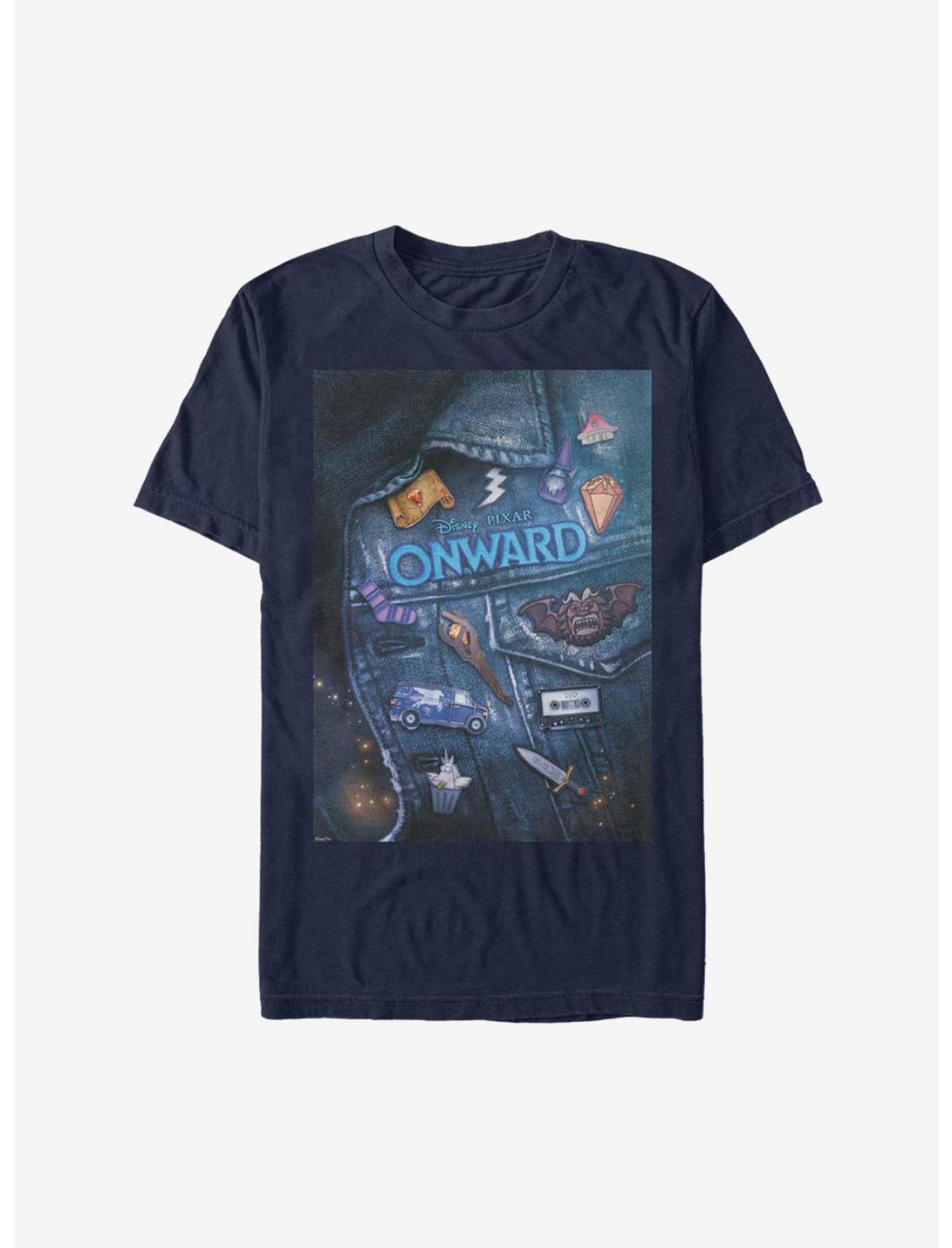 Disney Pixar Onward Denim Poster T-Shirt