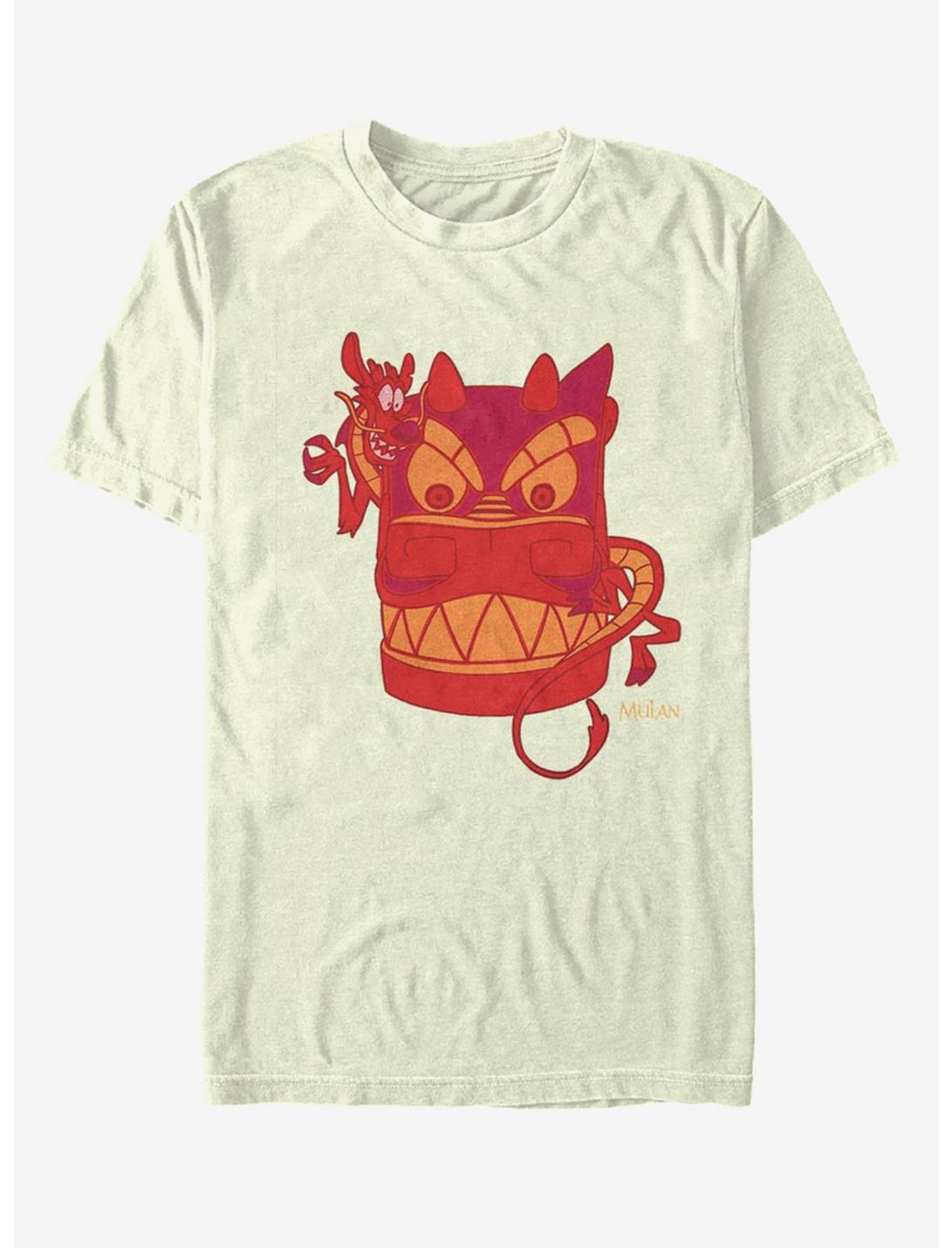 Disney Mulan Mushu Red Stone Dragon Head T-Shirt