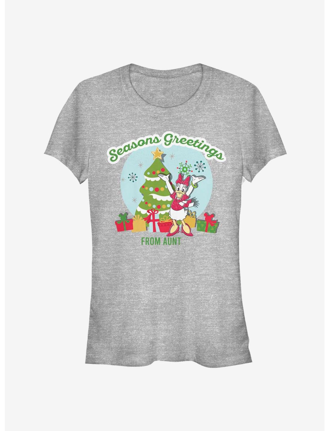 Disney Daisy Duck Holiday Seasons Greetings From Aunt Girls T-Shirt