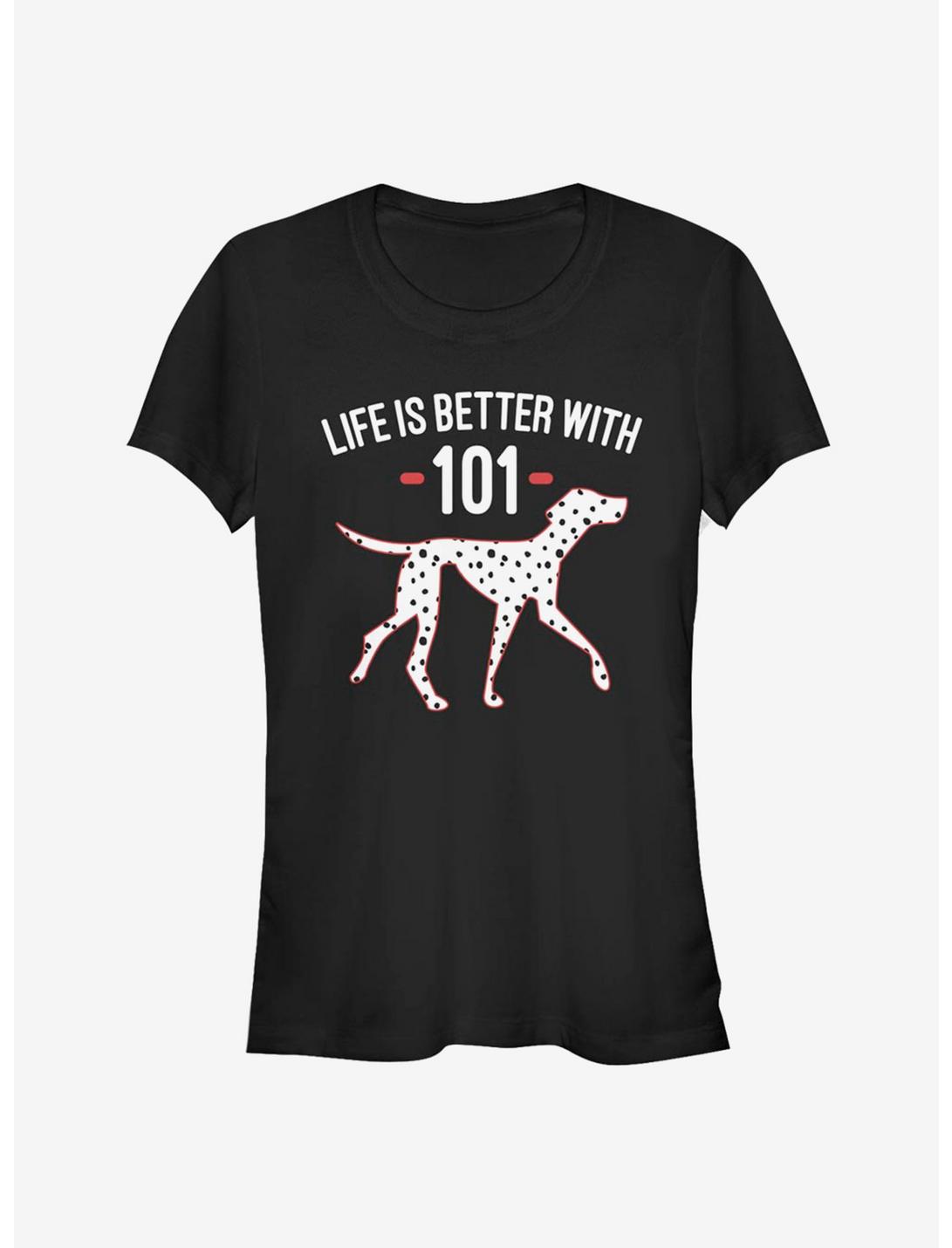 Disney 101 Dalmatians Life Is Better Classic Girls T-Shirt