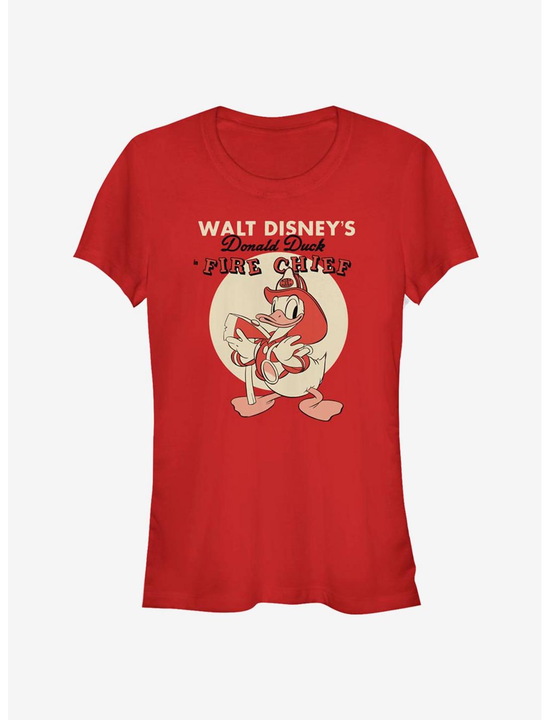 Disney Donald Duck Fire Chief Classic Girls T-Shirt
