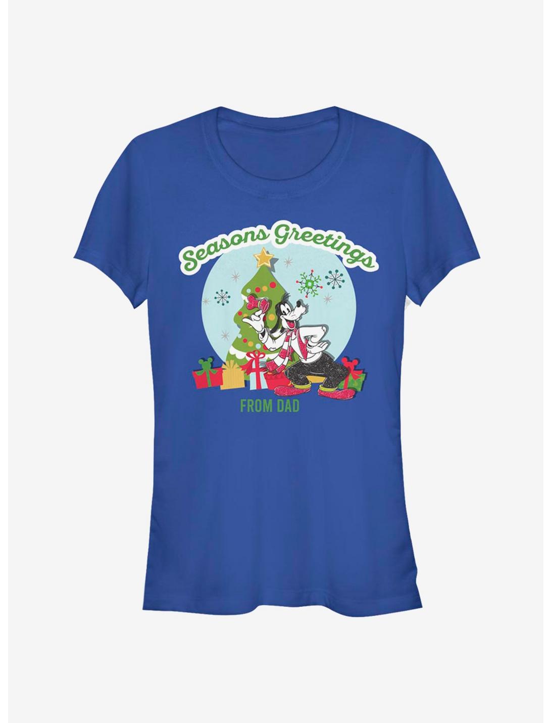 Disney Goofy Seasons Greetings From Dad Classic Girls T-Shirt