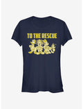 Disney Mickey Mouse Minnie Mouse Donald To The Rescue Firefighters Classic Girls T-Shirt