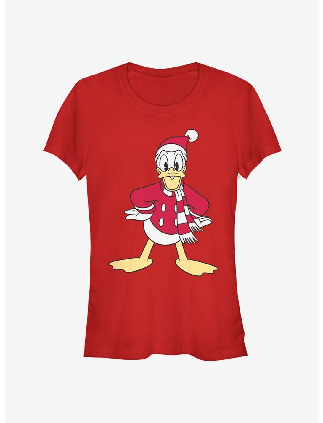 Disney Donald Duck Holiday Santa Hat Classic Girls T-Shirt