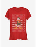 Disney Donald Duck Holiday Sweater Classic Girls T-Shirt