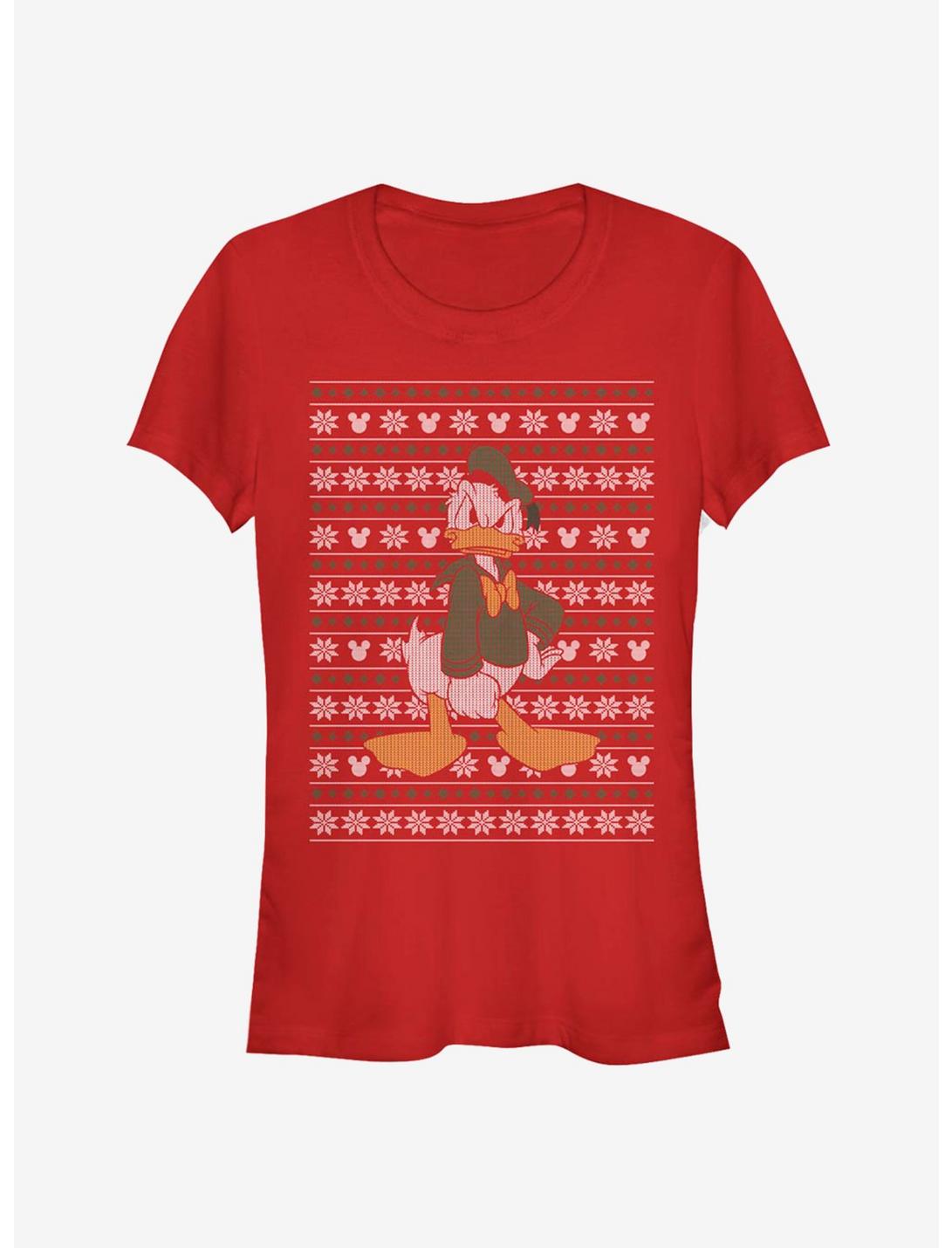 Disney Donald Duck Holiday Sweater Classic Girls T-Shirt