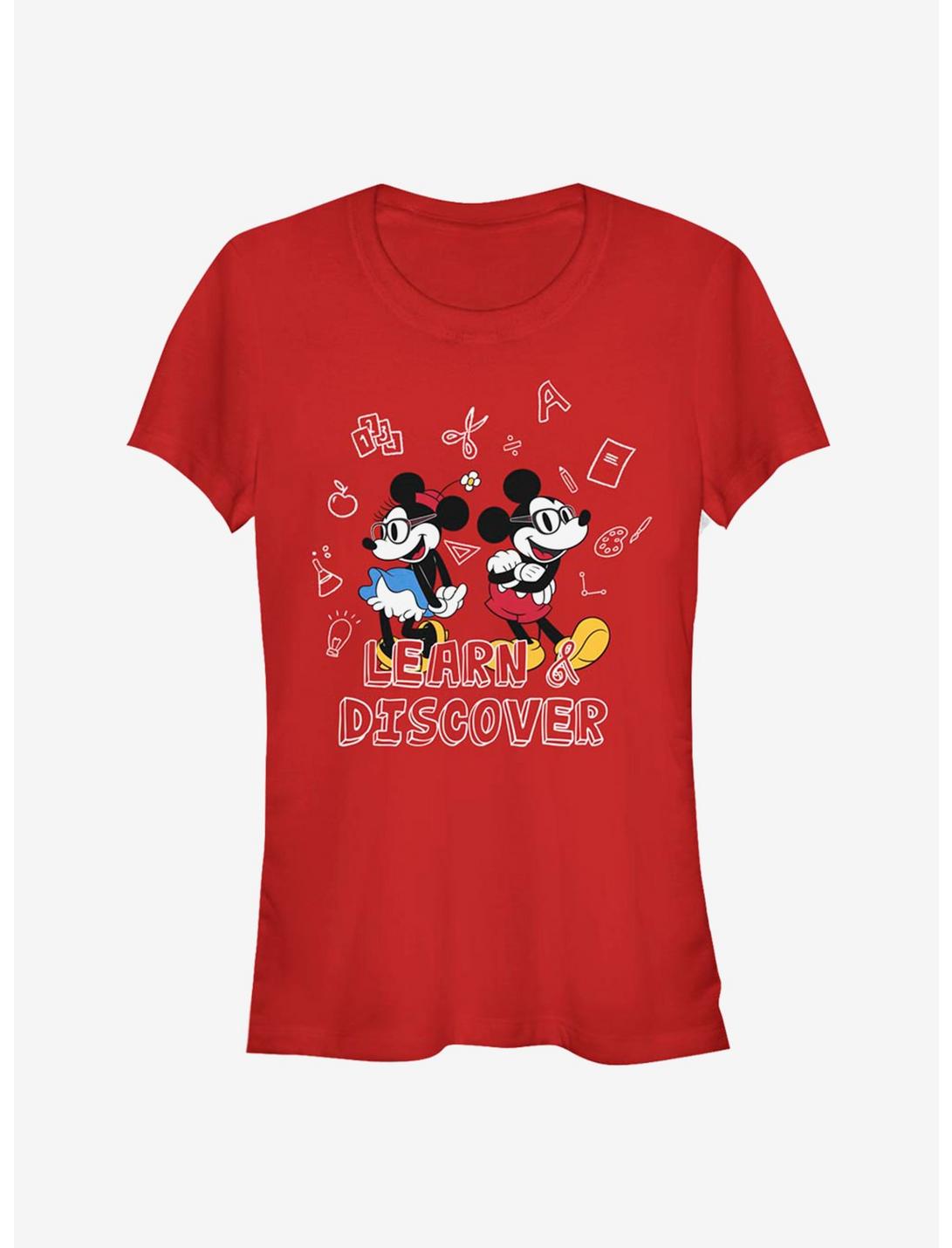 Disney Mickey Mouse And Minnie Mouse Learn Discover Classic Girls T-Shirt