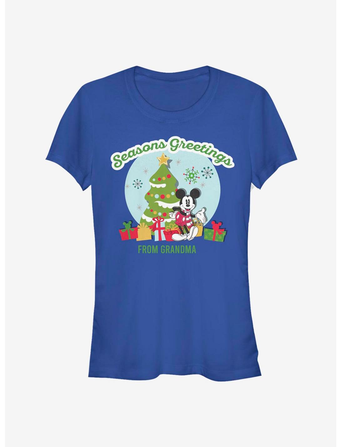 Disney Mickey Mouse Seasons Greetings From Grandma Classic Girls T-Shirt