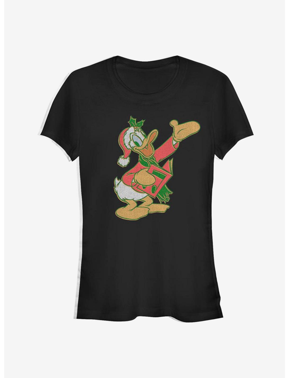 Disney Donald Duck Holiday Caroler Classic Girls T-Shirt