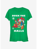 Disney Donald Duck Duck The Halls Classic Girls T-Shirt