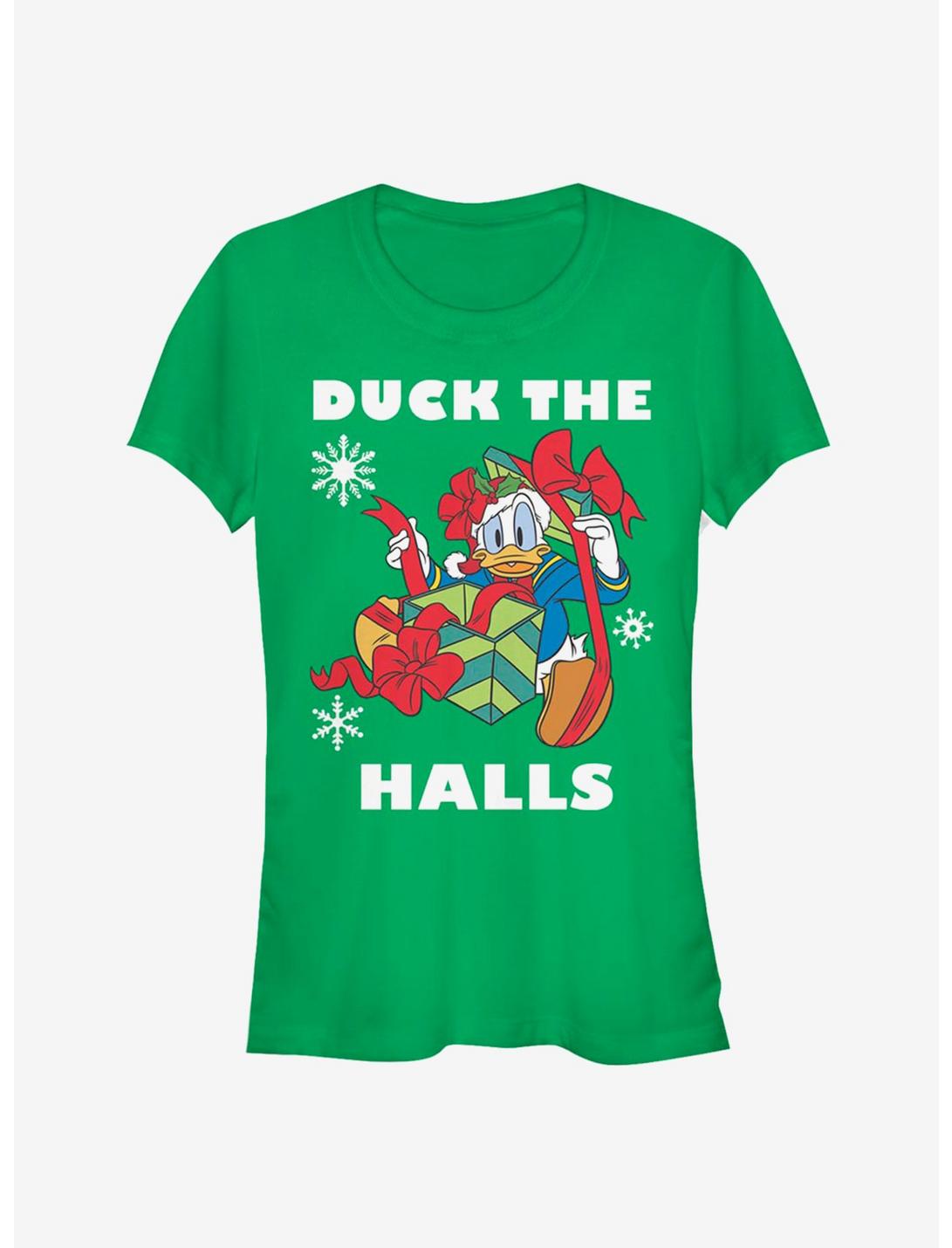 Disney Donald Duck Duck The Halls Classic Girls T-Shirt