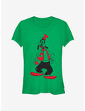 Disney Goofy Holiday Winter Outfit Classic Girls T-Shirt