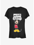 Disney Mickey Mouse Awesome Teacher Classic Girls T-Shirt