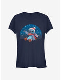 Disney Lilo & Stitch Christmas Snowing Stitch Girls T-Shirt