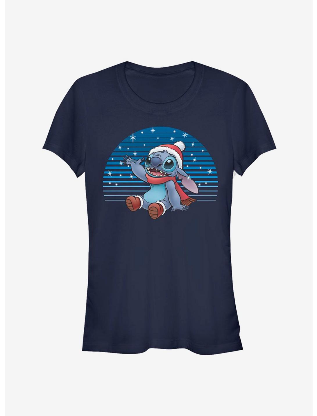 Disney Lilo & Stitch Christmas Snowing Stitch Girls T-Shirt