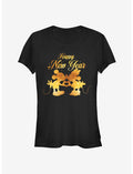 Disney Mickey Mouse & Minnie Mouse New Year Kissing Girls T-Shirt