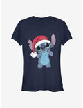Disney Lilo & Stitch Christmas Cute Santa Stitch Girls T-Shirt