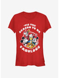 Disney Mickey Mouse Fabulous Holiday Classic Girls T-Shirt