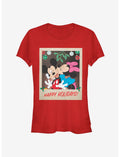 Disney Mickey Mouse & Minnie Mouse Holiday Polaroid Classic Girls T-Shirt