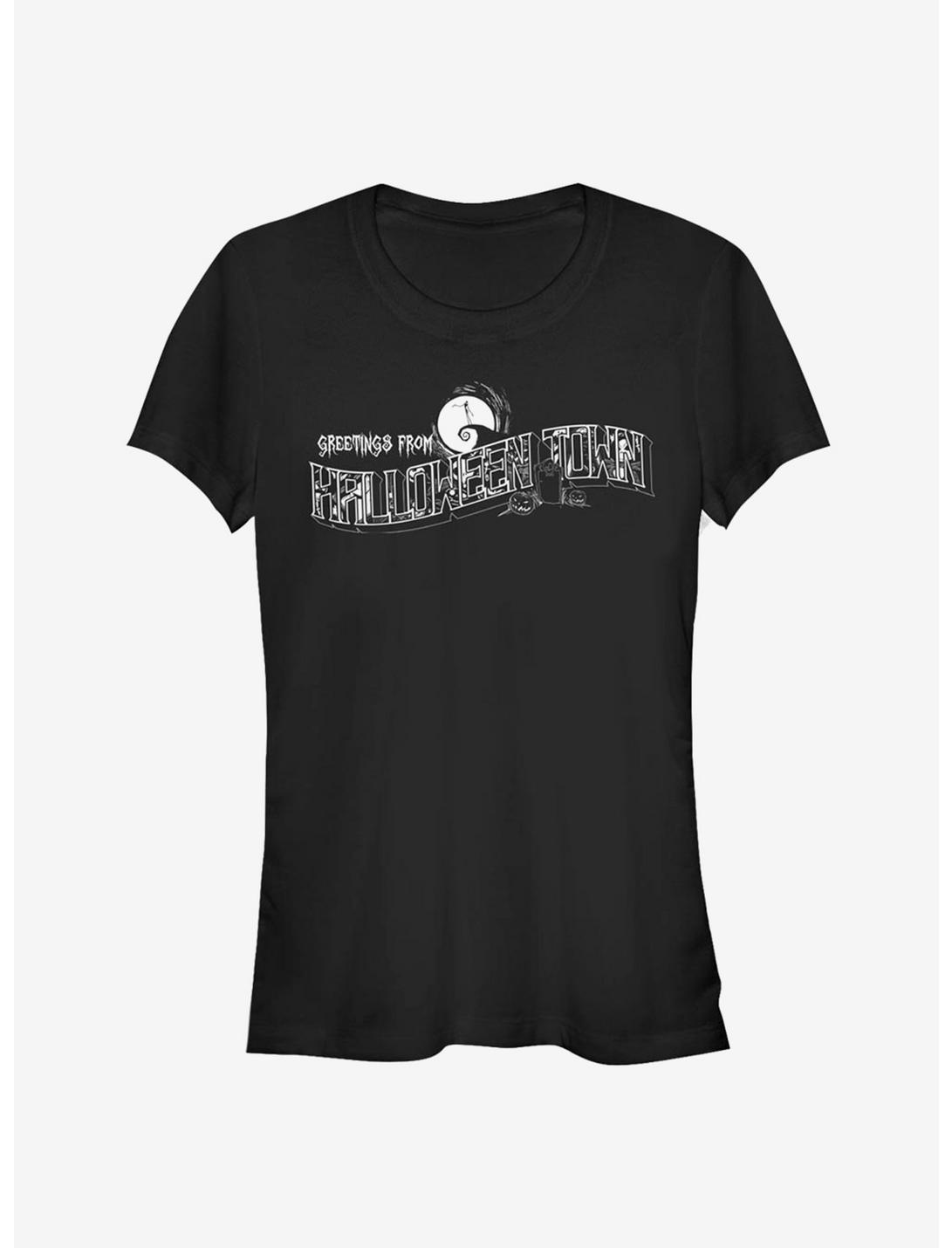 The Nightmare Before Christmas Greetings From Halloweentown Girls T-Shirt