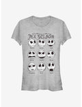 Disney The Nightmare Before Christmas The Emotions Of Jack Skellington Classic Girls T-Shirt
