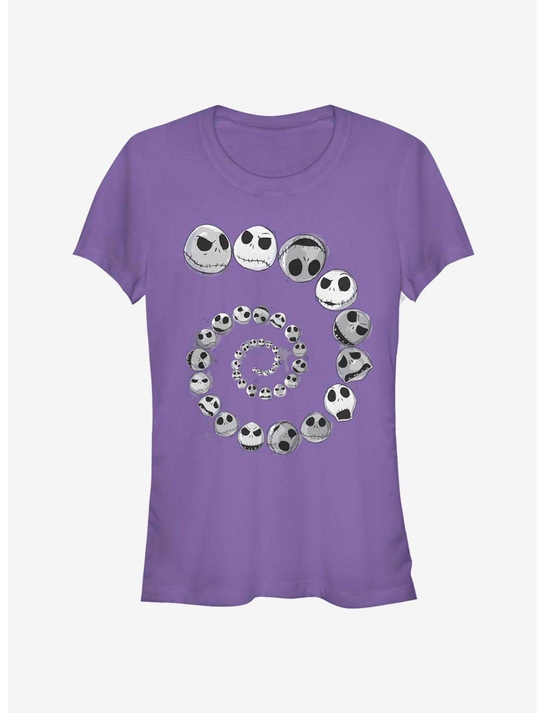 Disney The Nightmare Before Christmas Jack Skellington Spiral Classic Girls T-Shirt