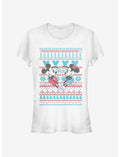 Disney Mickey Mouse & Minnie Mouse Holiday Sweater Girls T-Shirt